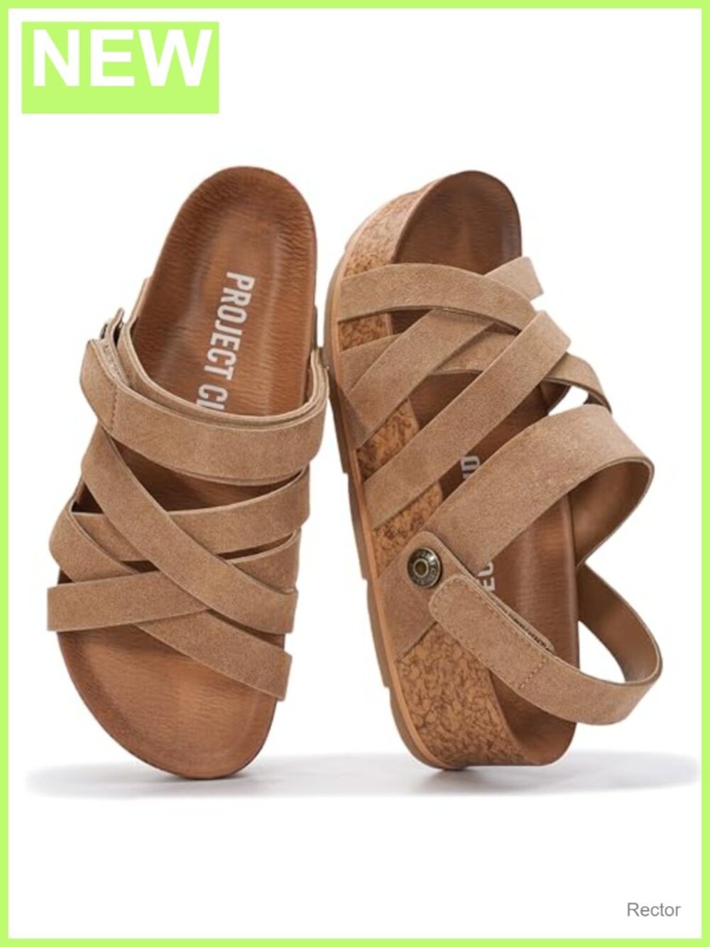 Project Cloud 100% Genuine Leather Platform Sandals Women (Pacifica)